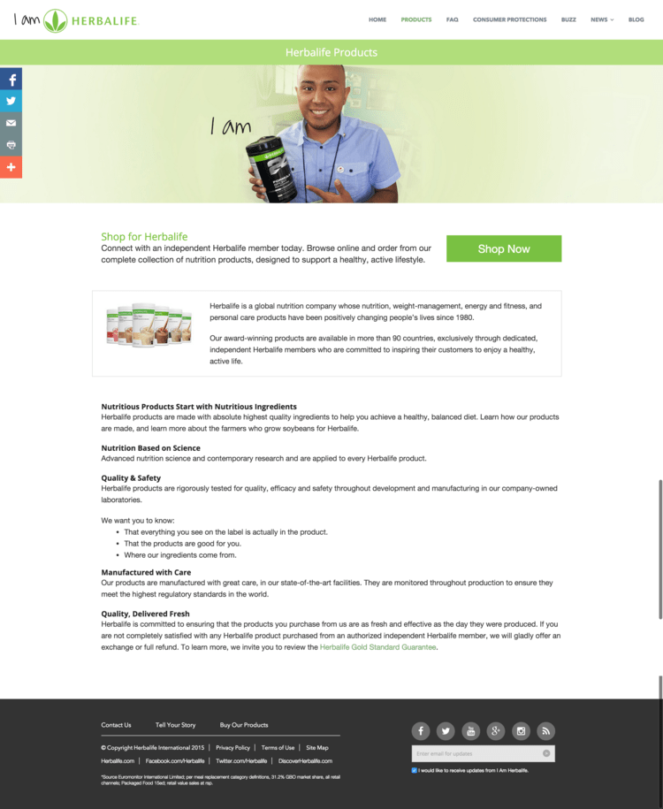 I Am Herbalife Products